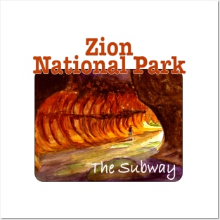 The Subway, Zion National Park Posters and Art